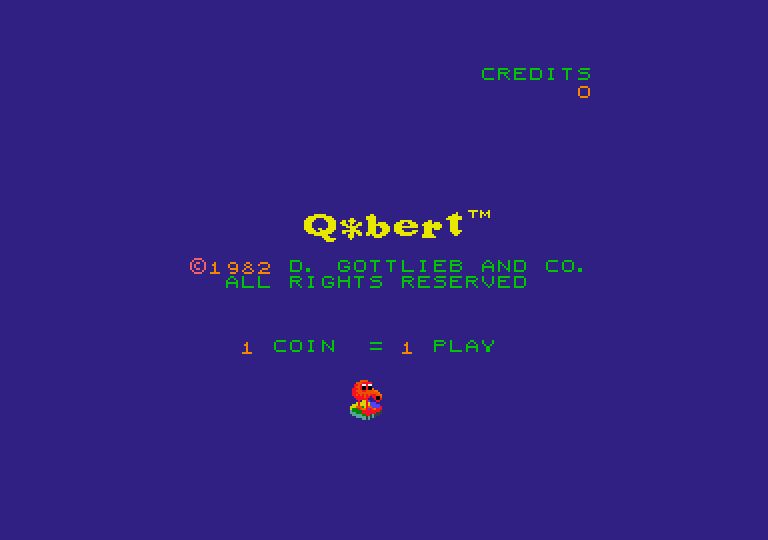 Q*bert main menu