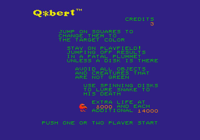 Q*bert instructions